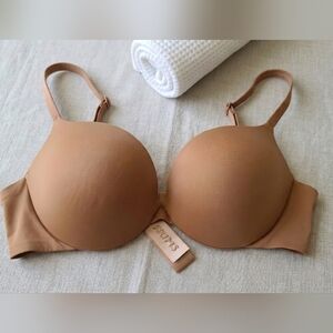 SKIMS Fits Everybody Plung Bra Ochre Nude Size 38D
